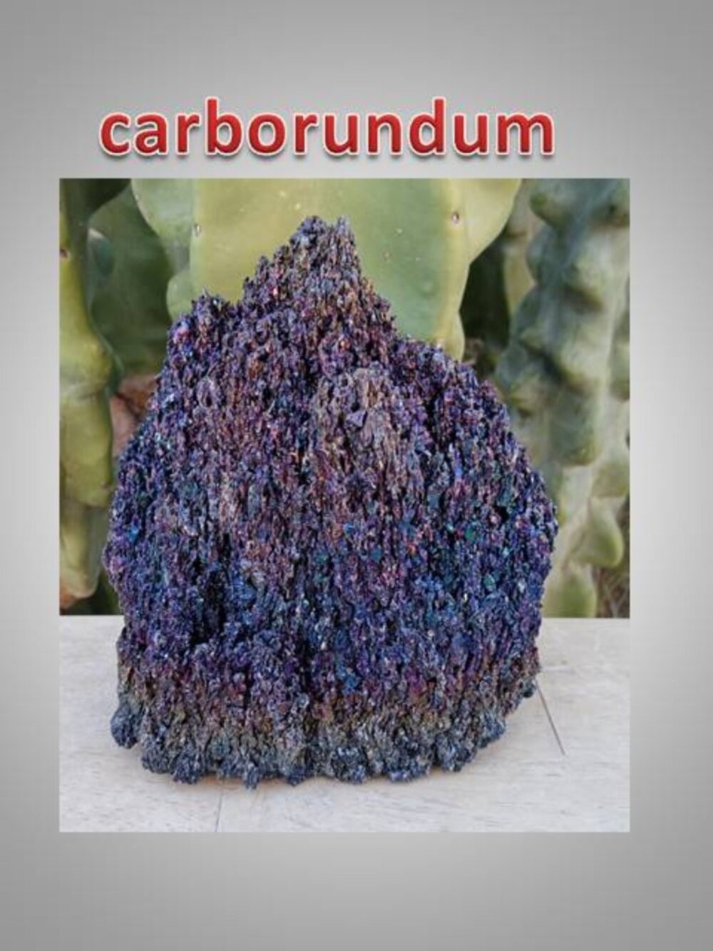 Carborundum crystal mineral rock Stress Protection Grounding
